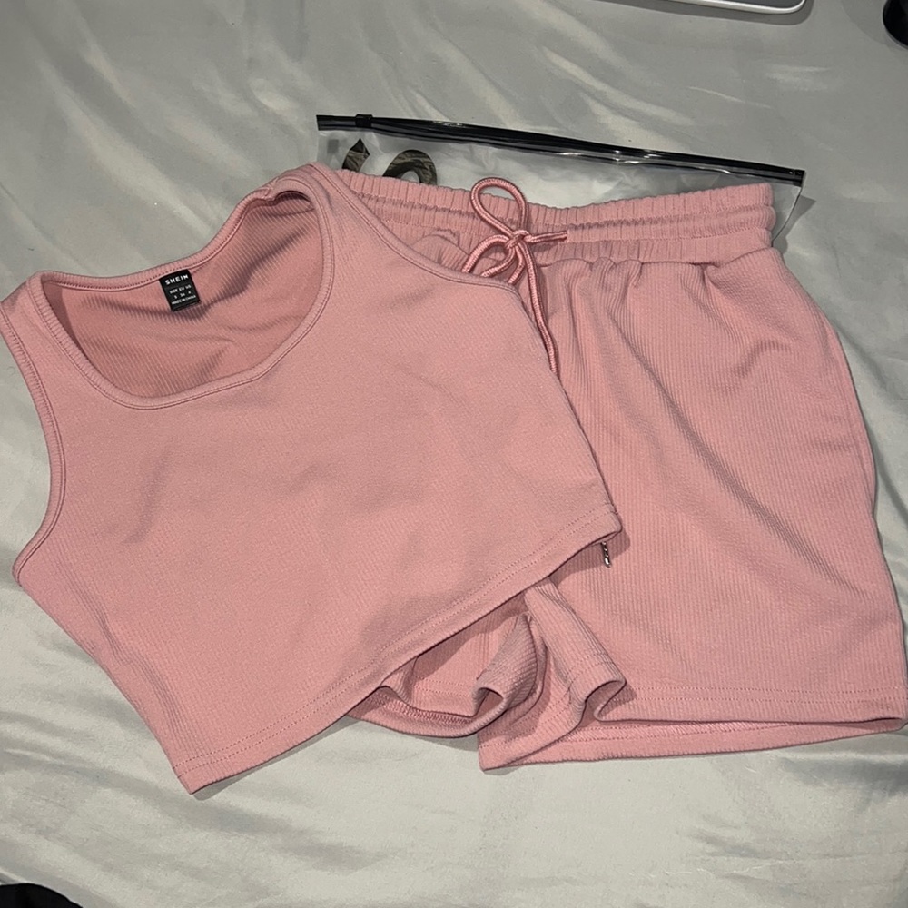 Tank top and Track shorts